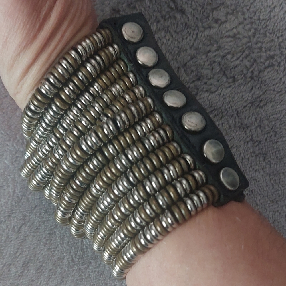 Pamela Love Metallic Beaded Wristband